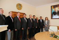4 апреля 2016 года Карагандинский государственный университет им. Е.А. Букетова посетила делегация руководителей московских и омских вузов